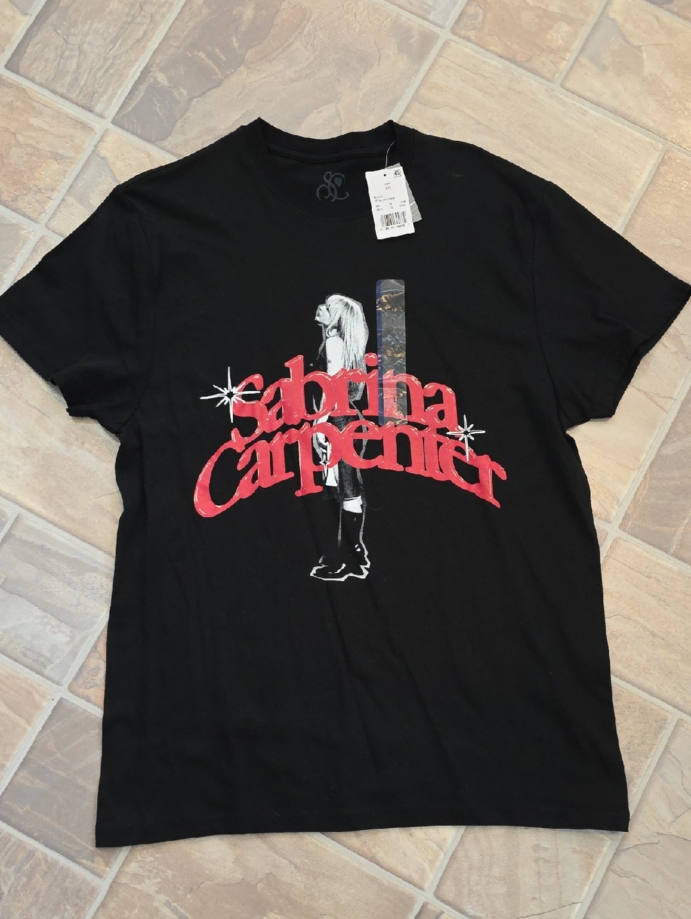 NWT Sabrina Carpenter Black Short Sleeve Tee